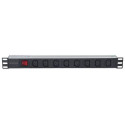 Intellinet 19&quot; 1U Rackmount 8-Output C13 Power Distribution Unit (PDU), With Removable Powe