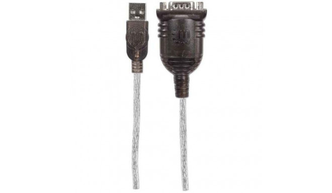 Manhattan USB-A to Serial Converter cable, 1.8m, Male to Male, Serial/RS232/COM/DB9, Prolific PL-230
