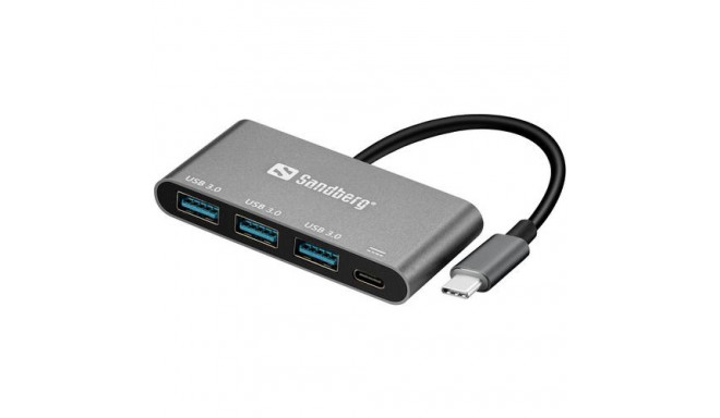 Sandberg USB-C to 3xUSB 3.0 Hub + PD