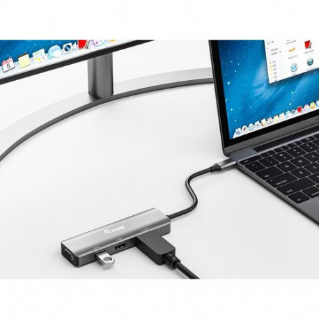 Equip USB-C to HDMI/DisplayPort/VGA /USB Adapter