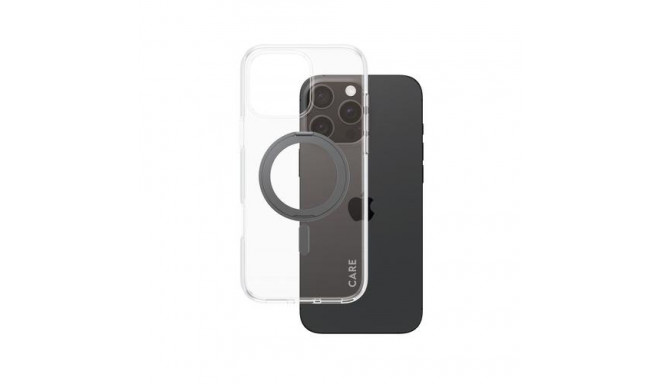 PanzerGlass CARE by ® Feature Case Transparent w. Black Kickstand &amp; MagSafe iPhone 16 Pro Ma