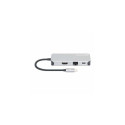 Manhattan USB-C Dock/Hub with Card Reader, Ports (x6): Ethernet, HDMI, USB-A (x3) and USB-C, With Po