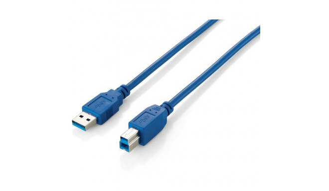 Equip USB 3.0 Type A to Type B Cable, 3.0m , Blue