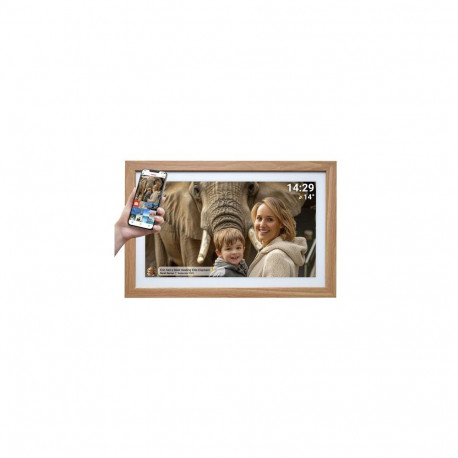 Denver PFF-2162LW digital photo frame Light brown 54.6 cm (21.5") Touchscreen Wi-Fi
