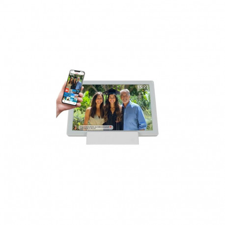 Denver PFF-1070W digital photo frame White 25.6 cm (10.1") Touchscreen Wi-Fi