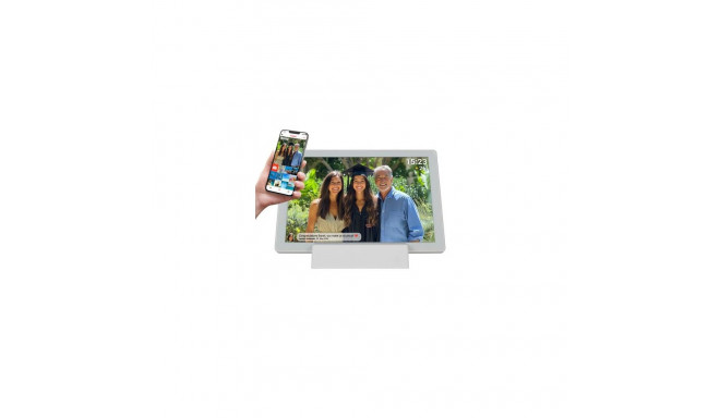 Denver PFF-1070W digital photo frame White 25.6 cm (10.1&quot;) Touchscreen Wi-Fi
