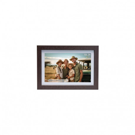Denver PFF-1042DWMK2 digital photo frame Wood 25.6 cm (10.1") Touchscreen Wi-Fi