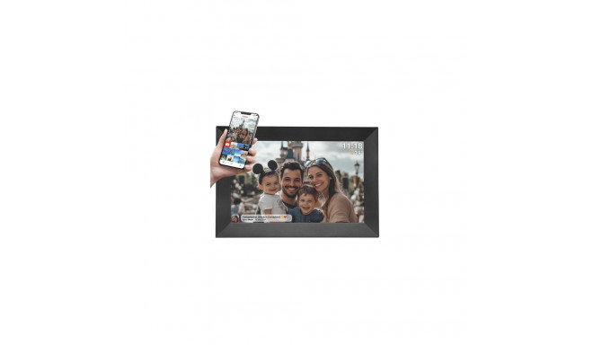 Denver PFF-1024BMK2 digital photo frame Black 25.6 cm (10.1&quot;) Touchscreen Wi-Fi