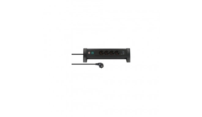 Brennenstuhl 1156250544 power extension 1.8 m 4 AC outlet(s) Indoor Black