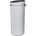 Brabantia Touch Bin, 30L Round Plastic, Stainless steel White