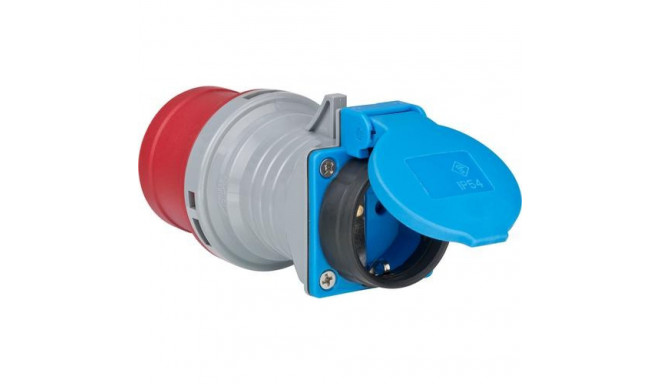 Brennenstuhl 1081690 power plug adapter Blue, Grey, Red
