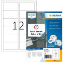HERMA Removable labels A4 88.9x46.6 mm white Movables/removable paper matt 1200 pcs.