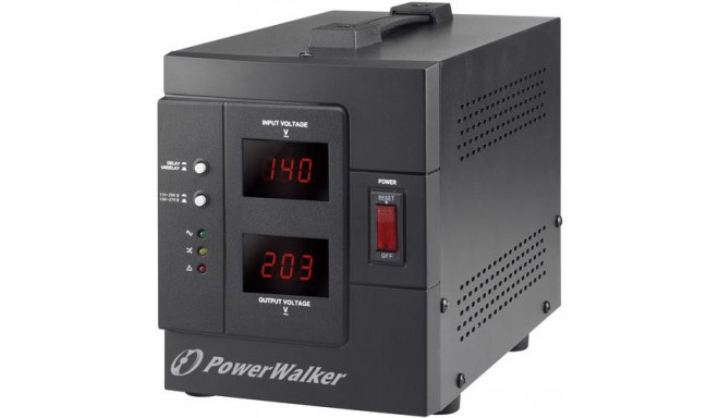 PowerWalker AVR 2000/SIV voltage regulator 2 AC outlet(s) 230 V Black