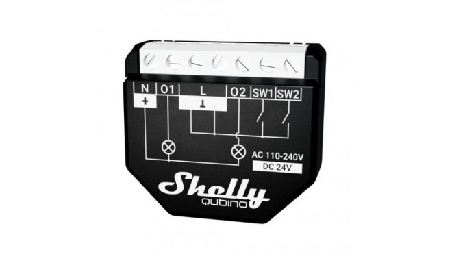 Shelly Qubino WAVE 2PM electrical switch Smart switch Black