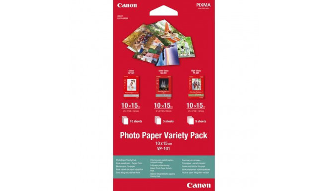 Canon VP-101 Photo Paper Variety Pack 4x6” - 20 Sheets