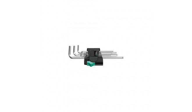 Wera 950/9 Hex-Plus 1 L-shaped hex key set Metric 9 pc(s)