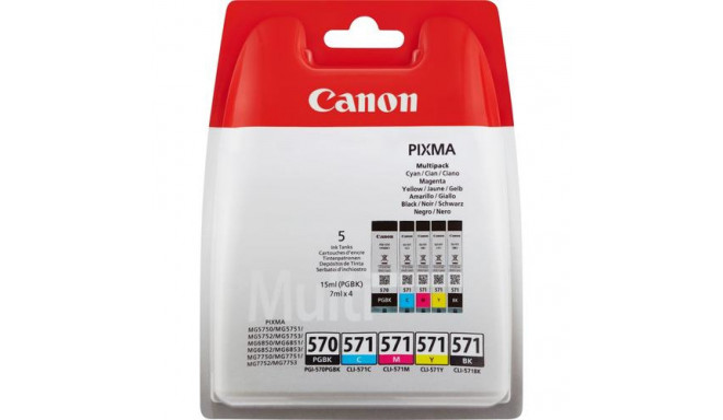 Canon PGI-570BK / CLI-571 BK/C/M/Y Ink Cartridge Multipack