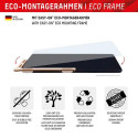 Displex Tablet Glass (9H) for Samsung Galaxy Tab A9, Eco Mounting Frame, unbreakable