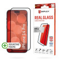 Displex Full Cover Screen Protector (10H) for Apple iPhone 14 Pro, Eco Mounting Frame, full screen c