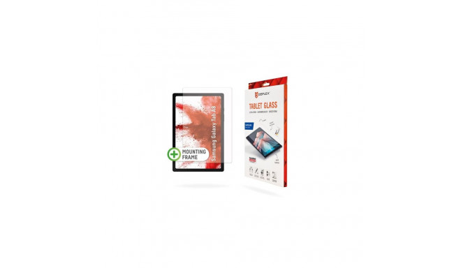 Displex Tablet Glass (9H) for Samsung Galaxy Tab A8, Eco Mounting Frame, unbreakable, ultra-slim, in