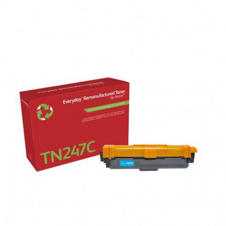 Everyday™ Cyan Remanufactured Toner by Xerox compatible with Brother TN247C, High capacity