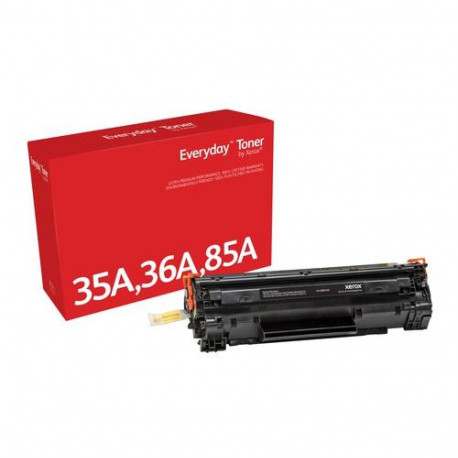 EverydayTM Black Toner by Xerox compatible with HP 35A 36A 85A (CB435A/ CB436A/ CE285A), Standard ca
