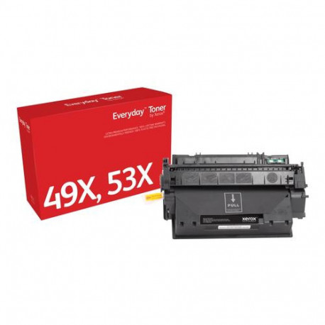 EverydayTM Black Toner by Xerox compatible with HP 49X 53X (Q5949X/ Q7553X), High capacity