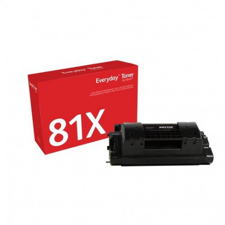 EverydayTM Black Toner by Xerox compatible with HP 81X (CF281X), High capacity
