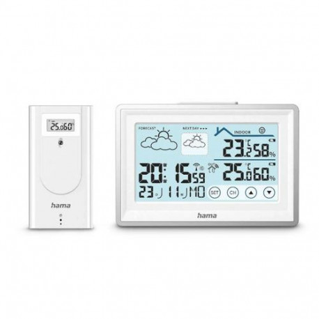 Hama 00222228 digital weather station White Battery
