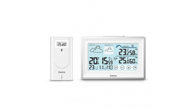 Hama 00222228 digital weather station White Battery