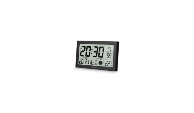 Hama Martinique Digital alarm clock Black