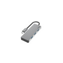 Hama 00200105 interface hub USB 3.2 Gen 2 (3.1 Gen 2) Type-C 10000 Mbit/s Grey