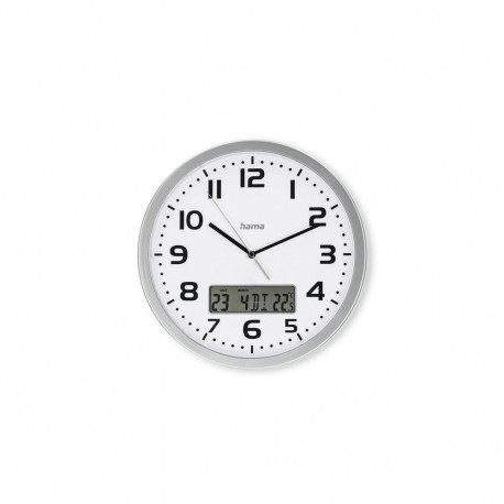 Hama 00185878 wall/table clock Analog clock Round Silver, White