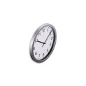 Hama Mallorca Quartz clock Round Silver, White