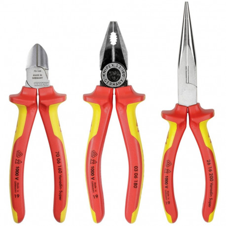 Knipex 00 20 12 mechanics tool set 3 tools
