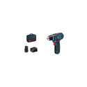 Bosch Akku-Bohrschrauber 12 V Li-Ion 1300 RPM Black, Blue, Red