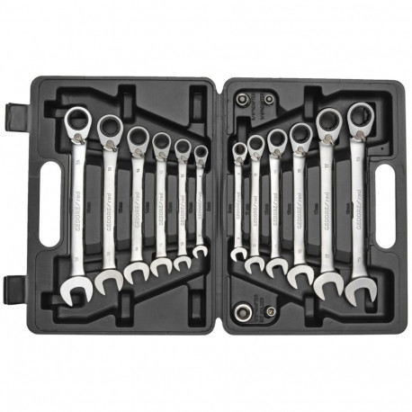 GEDORE red Ratchet Spanner Set metric 16-pieces