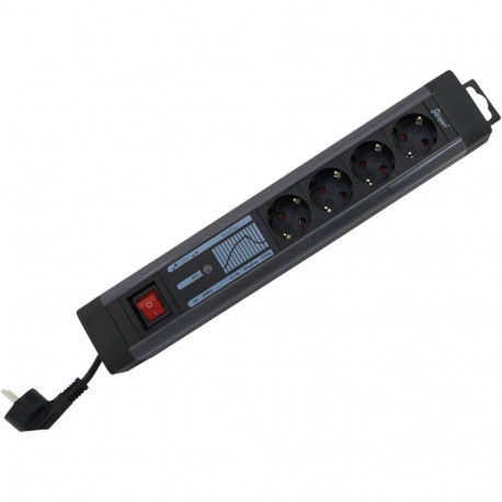 REV 4-kordne pistikupesa KS SP+NF SupraGuard lülitiga 2,5m