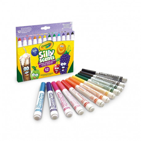 CRAYOLA Washable Broadline Scented Markers, 12ct