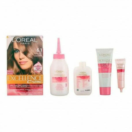 Püsivärv L'Oreal Make Up Excellence Tume tuhkblond Nº 6,1 Rubio Oscuro Ceniza Nº 6,1-Rubio Oscuro Ce