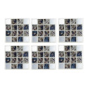 Костер DKD Home Decor Смола Деревянный MDF (6 pcs)