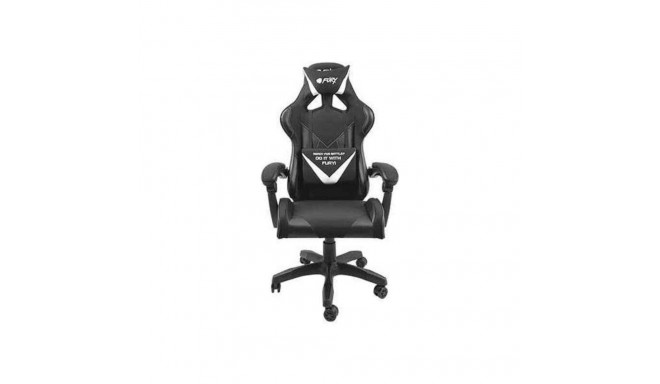 Стул Gaming Fury Avenger L Чёрный Белый