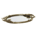 Paplāte DKD Home Decor spogulis Bronza Sveķi Putni (45 x 27 x 3,7 cm)