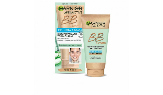 Увлажняющий крем с цветом Garnier Skinactive Bb Cream Смешанная кожа Жирная кожа Medium 50 ml Spf 25