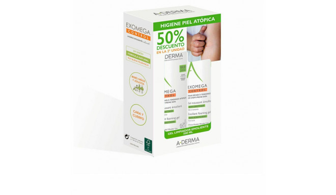 Cleansing Foam A-Derma Exomega Control Gel Espumoso Emoliente 500 ml 2 Pieces