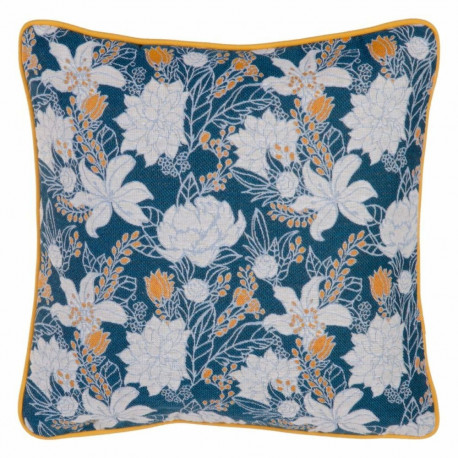 Cushion Blue Flowers 45 x 10 x 45 cm