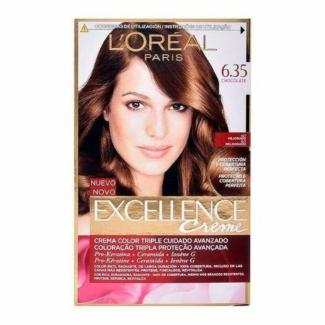 Püsivärv L'Oreal Make Up Excellence Nº 6,35-Chocolate 192 ml