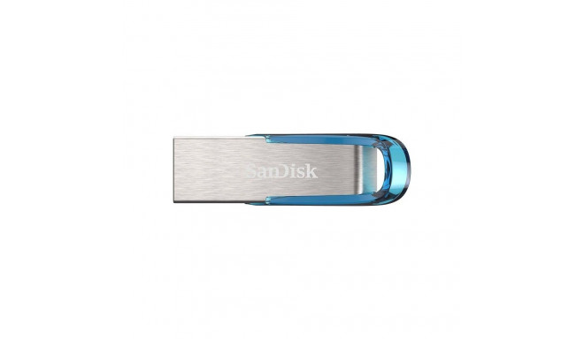 "STICK 128 GB SanDisk Ultra Flair - 3.2 Gen 1 - Blau - Silber"