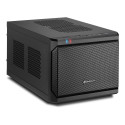 "Sharkoon QB One Schwarz - Midi/Minitower ITX. Mini-ITX 3.5 "" - PC-/Server Netzteil Kühler - USB. U