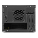 "Sharkoon QB One Schwarz - Midi/Minitower ITX. Mini-ITX 3.5 "" - PC-/Server Netzteil Kühler - USB. U